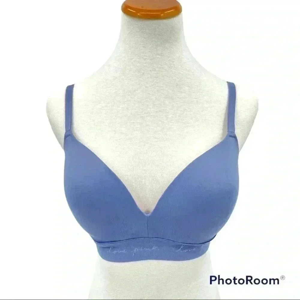 PINK Victoria's Secret Blue Bra